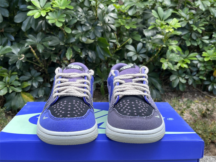 Authentic Zion Williamson x Air Jordan 1 Low OG “Voodoo”Blue