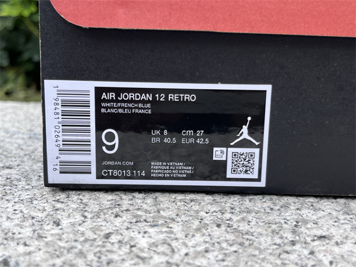 Authentic  Air Jordan 12 “French Blue”  2025