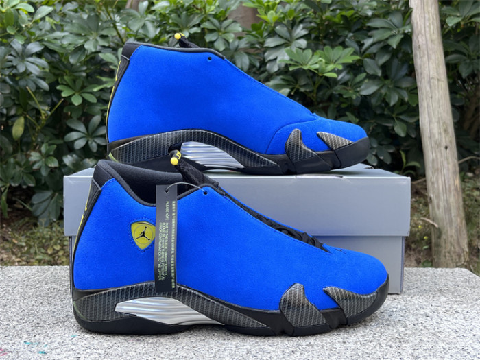 Authentic Air Jordan 14 “Ferrari”  Blue