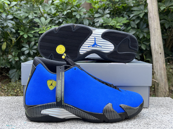 Authentic Air Jordan 14 “Ferrari”  Blue