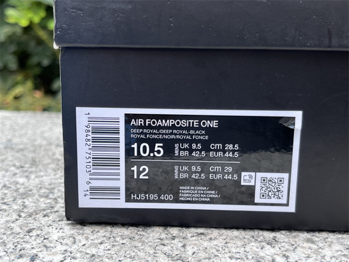 Authentic Nike Air Foamposite One Deep Royal
