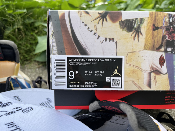 Authentic  Union LA x Air Jordan 1 Low