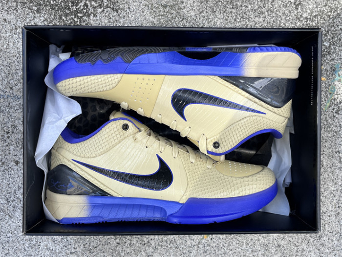 Authentic Nike Kobe 4 Protro  FC Barcelona Team Gold