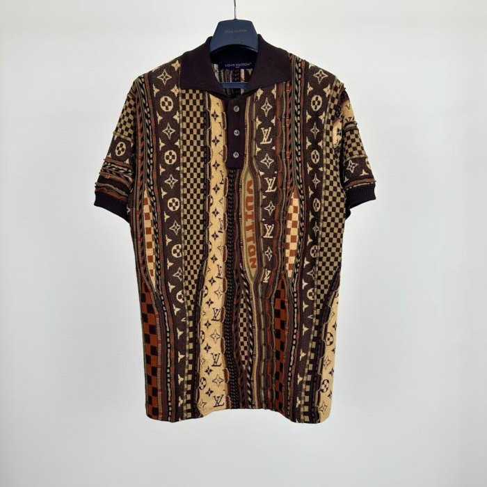 LV Shirt High End Quality-1307