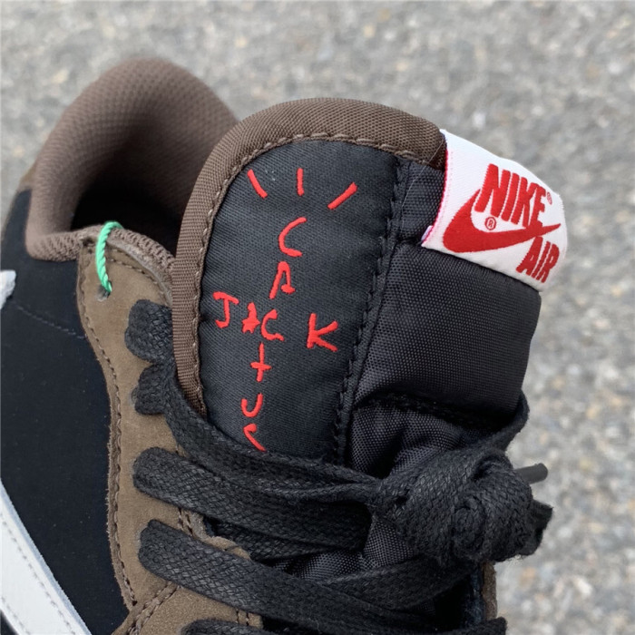 Authentic Travis Scott x Air Jordan 1 Low “Dark Mocha”