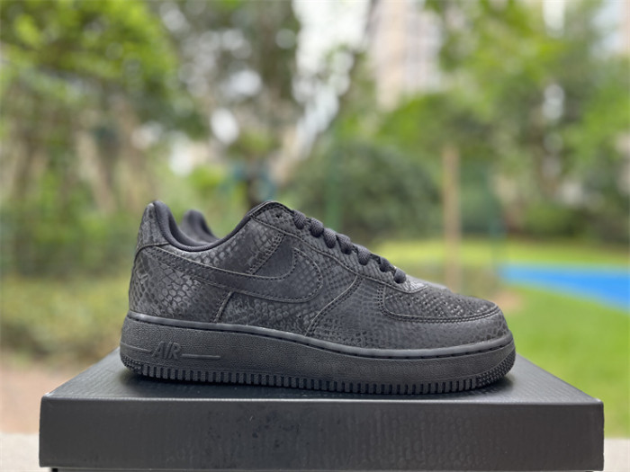 Authentic Nike Air Force 1 Low Kobe Forever Triple Black