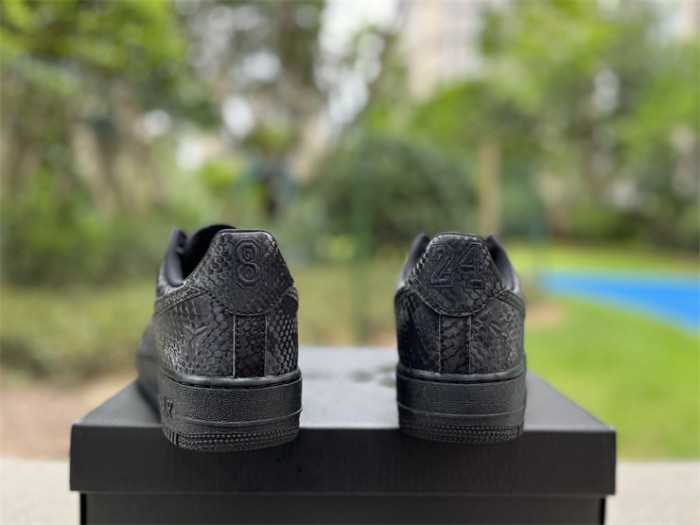 Authentic Nike Air Force 1 Low Kobe Forever Triple Black