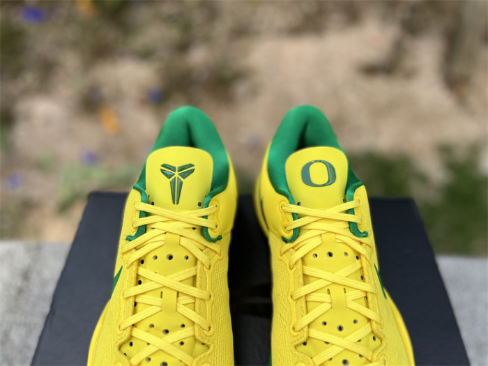 Authentic Kobe 8 Protro Oregon Ducks PE Yellow