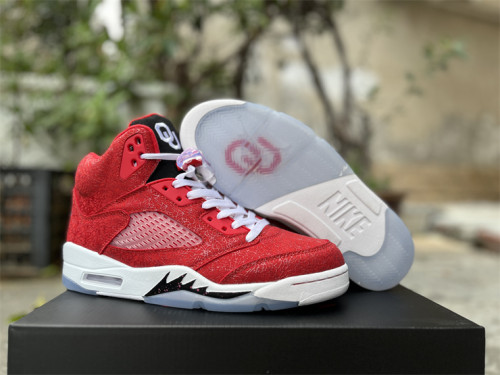 Authentic Air Jordan 5 Retro Red