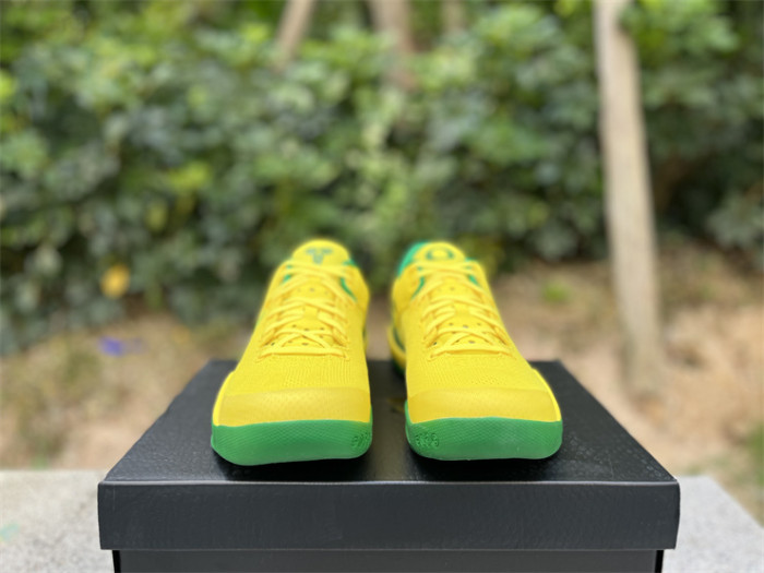 Authentic Kobe 8 Protro Oregon Ducks PE Yellow