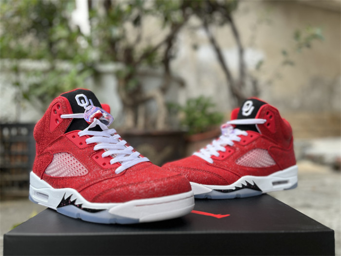 Authentic Air Jordan 5 Retro Red