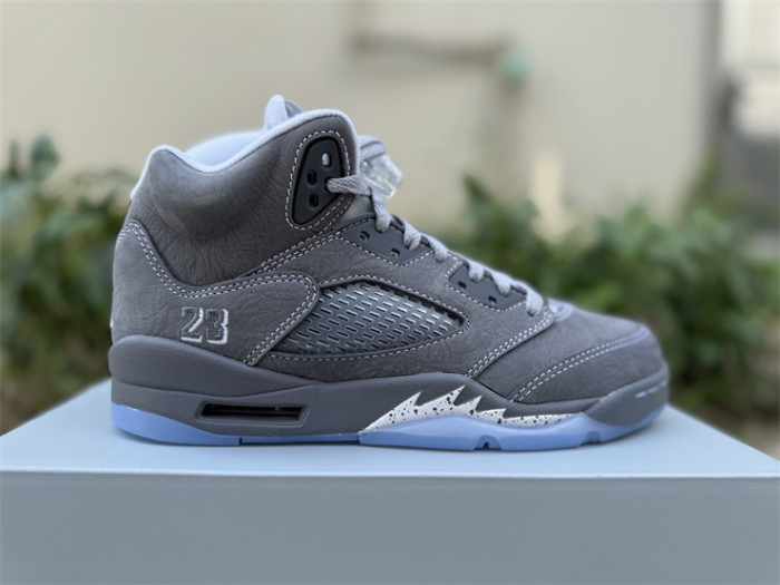 Authentic Air Jordan 5 Wolf Grey GS