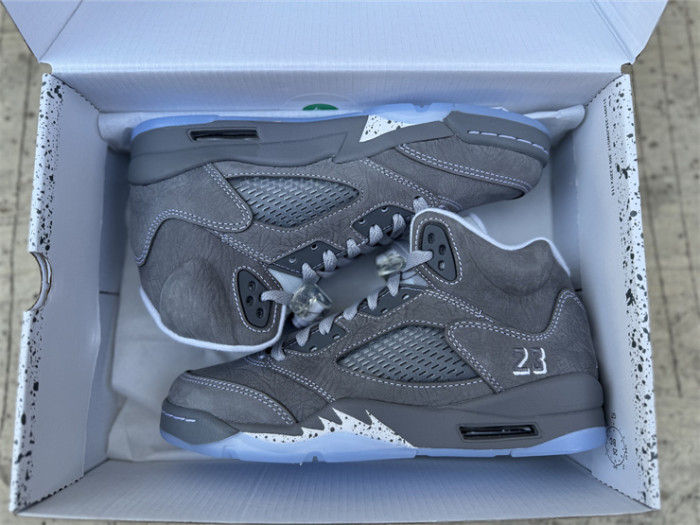 Authentic Air Jordan 5 Wolf Grey GS