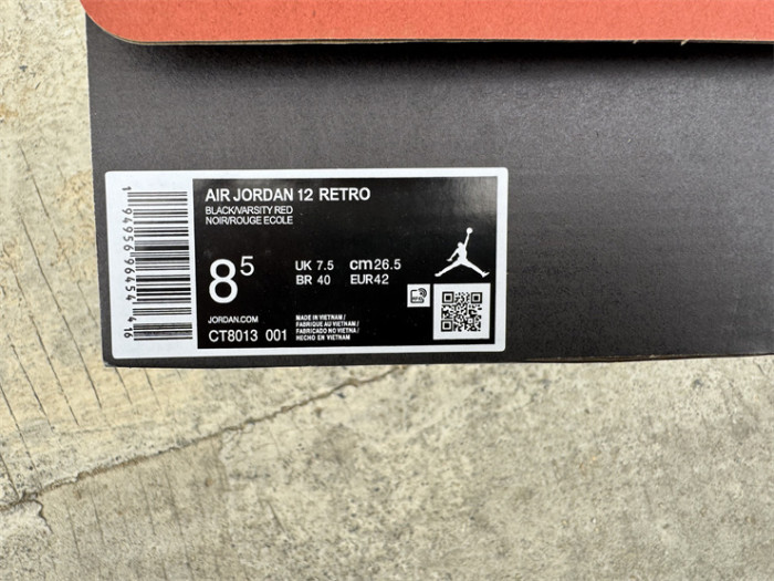 Authentic Air Jordan 12 “Bloodline”