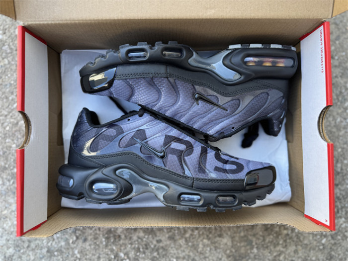 Authentic PSG x Nike TN Air Max Plus Black Grey
