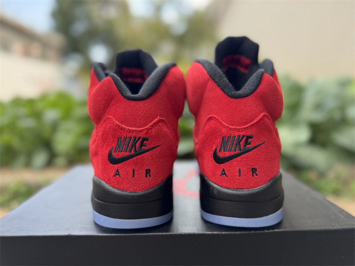 Authentic Air Jordan 5 Retro Red Suede