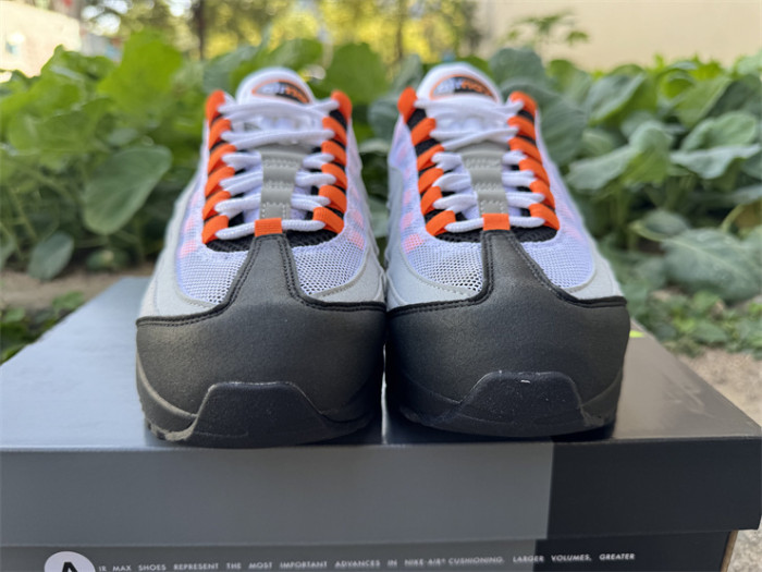 Authentic Nike Air Max 95 OG Big Bubble Bright Mandarin