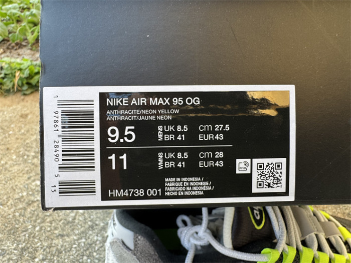 Authentic Nike Air Max 95 OG Reverse Gradient Neon