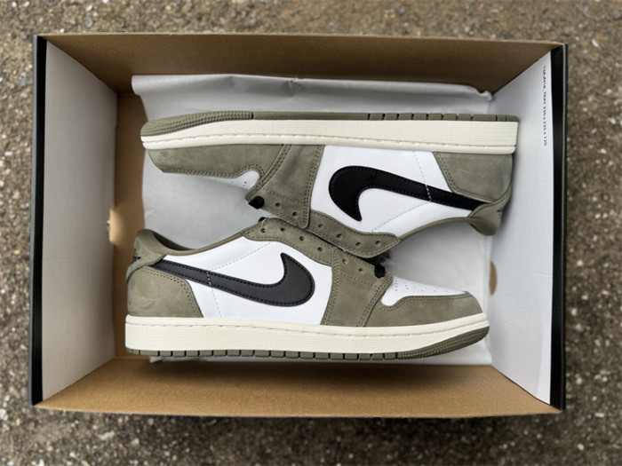 Authentic Jordan 1 Retro Low OG Medium Olive