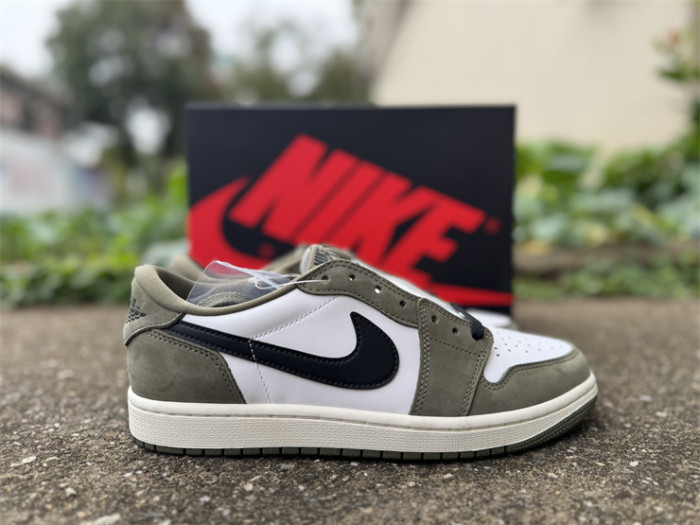 Authentic Jordan 1 Retro Low OG Medium Olive
