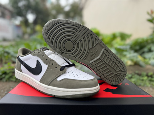 Authentic Jordan 1 Retro Low OG Medium Olive GS