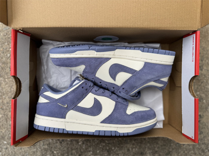 Authentic Nike Dunk Low World Indigo Mini Swoosh