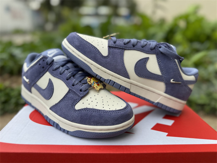 Authentic Nike Dunk Low World Indigo Mini Swoosh