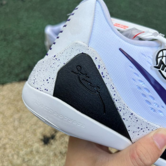 Authentic Nike Kobe 9 Elite Low EM Protro White Court Purple