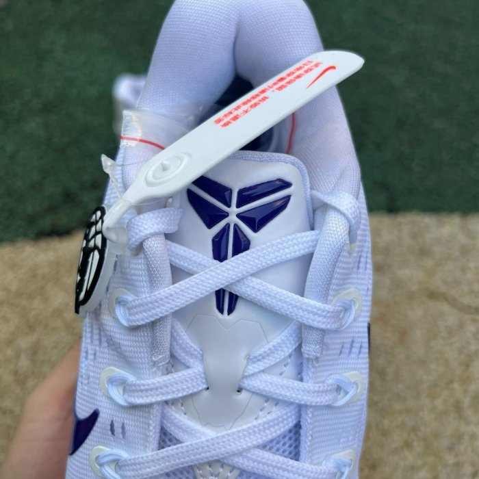 Authentic Nike Kobe 9 Elite Low EM Protro White Court Purple