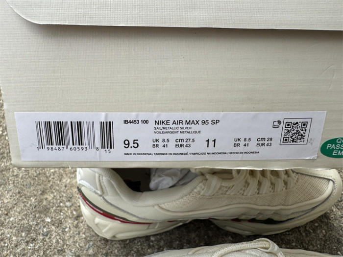 Authentic Air Max 95 x UNDEFEATED White