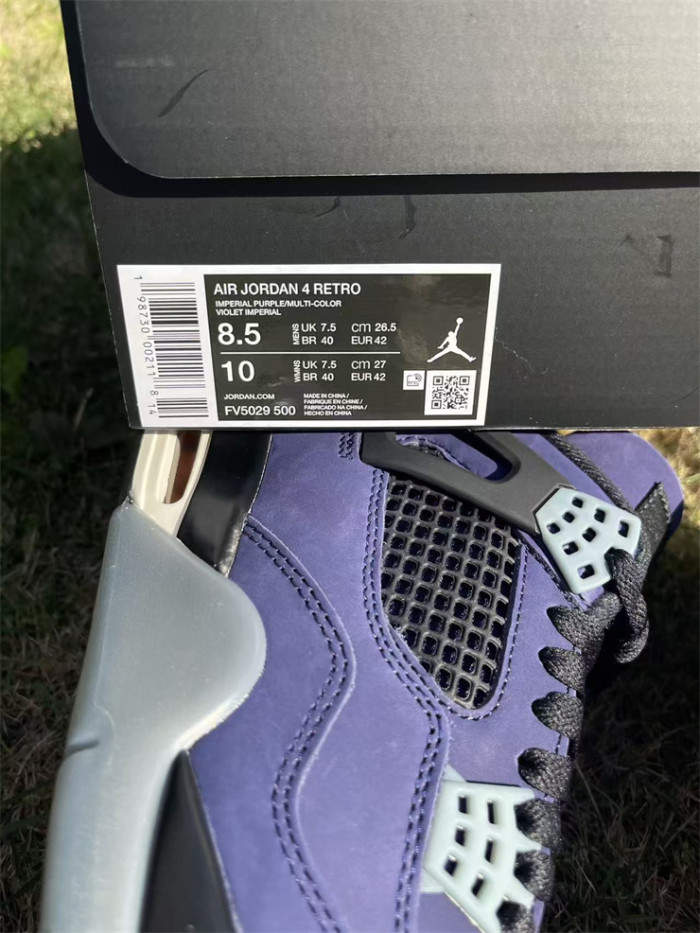 Authentic Air Jordan 4 “Lakers”