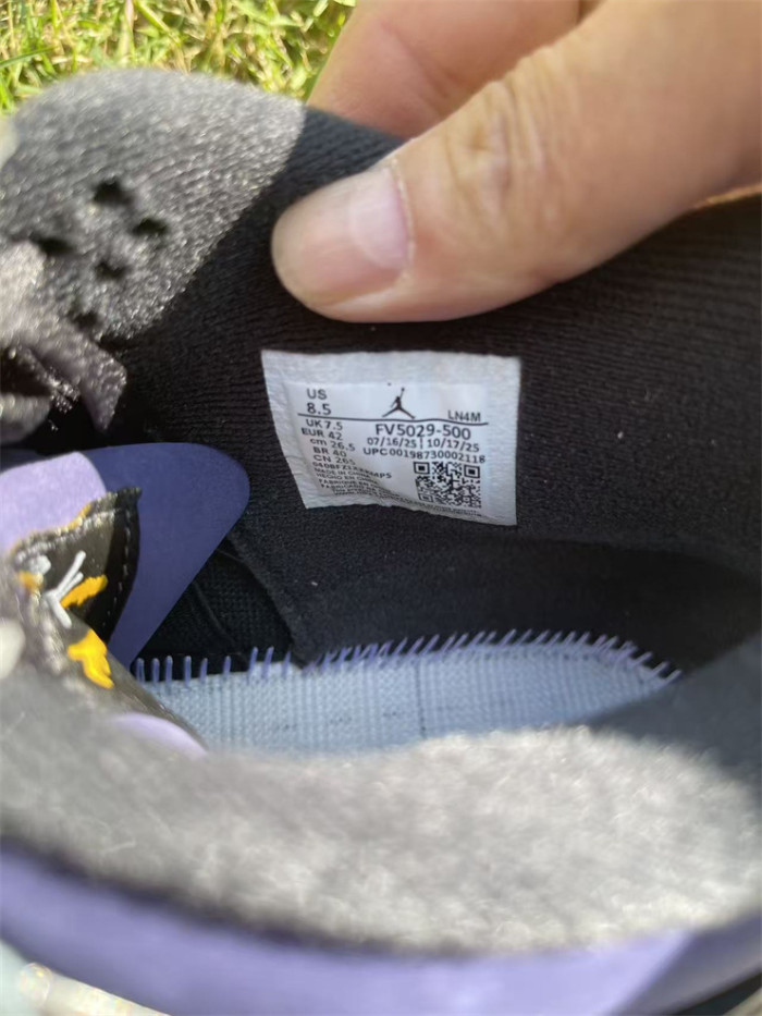 Authentic Air Jordan 4 “Lakers”