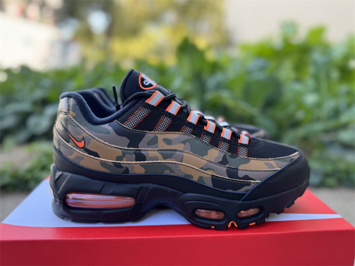 Authentic Nike Air Max 95  Safety Orange Camo