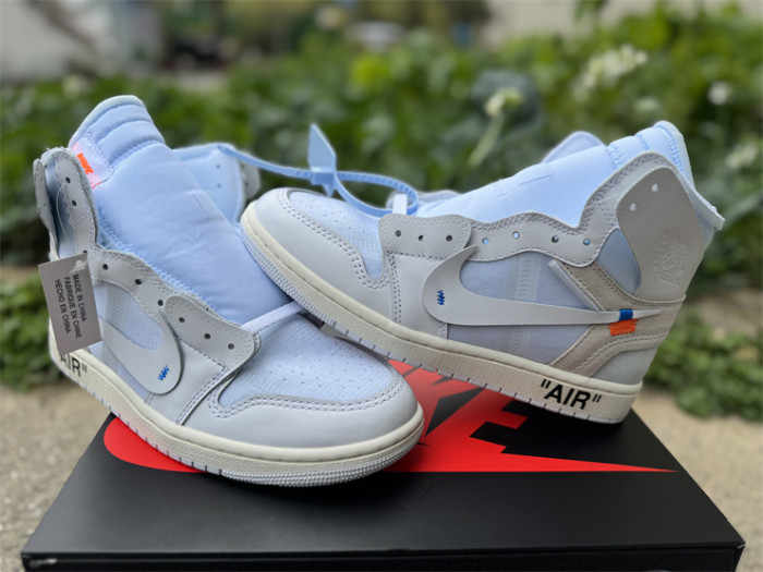 Authentic Virgil Abloh Archive x Air Jordan 1 High OG “Alaska”