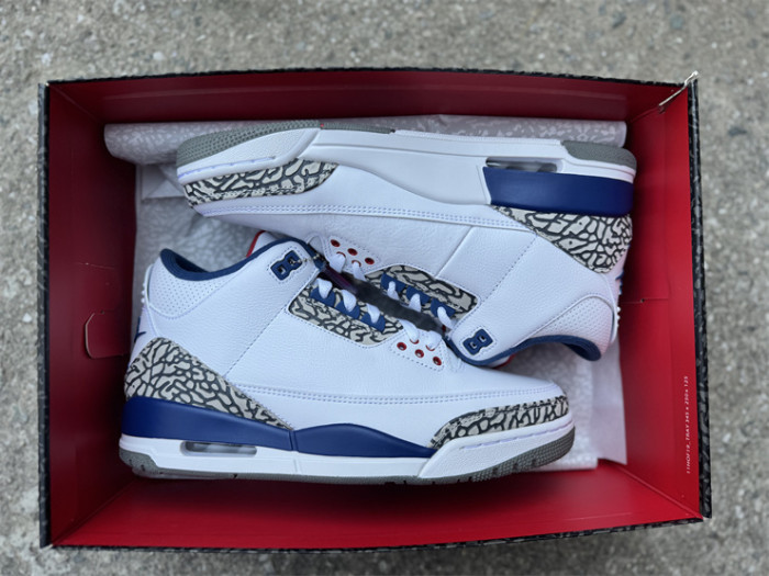 Authentic Air Jordan 3 Retro True Blue 2016