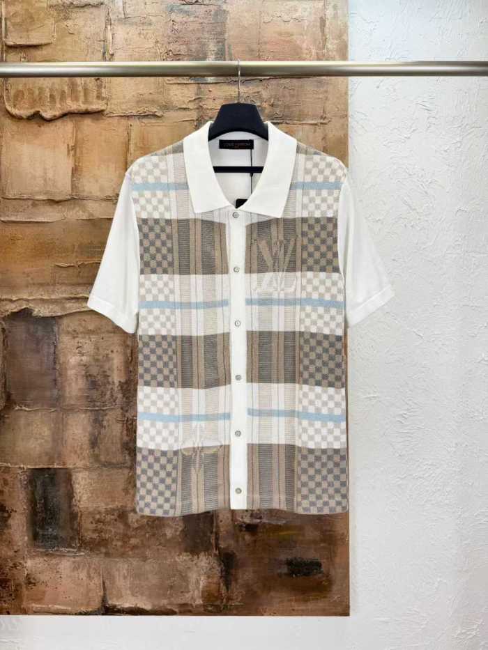 LV Shirt High End Quality-1359