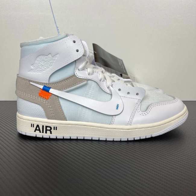 Authentic Virgil Abloh Archive x Air Jordan 1 High OG “Alaska”  GS