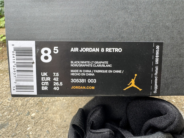 Authentic Air Jordan 8 Retro Chrome