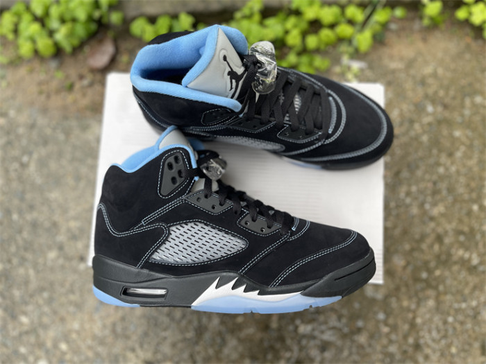 Authentic Air Jordan 5 Retro Black University Blue 2026