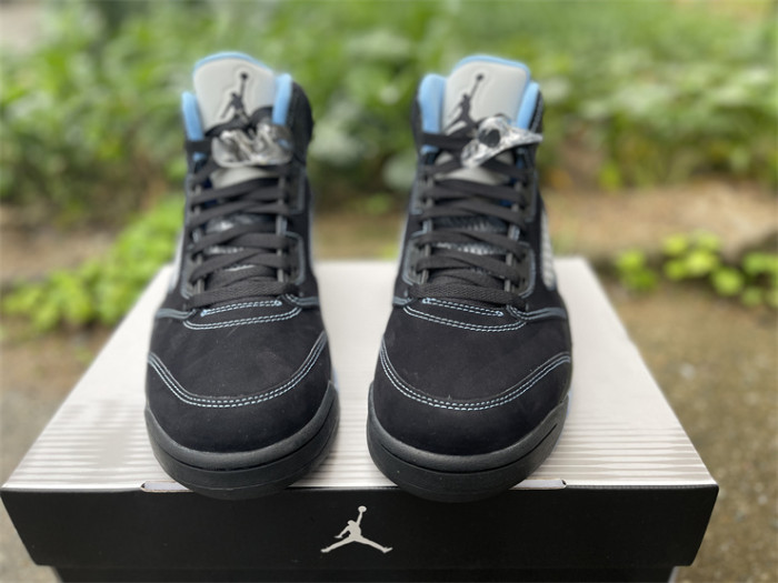 Authentic Air Jordan 5 Retro Black University Blue 2026