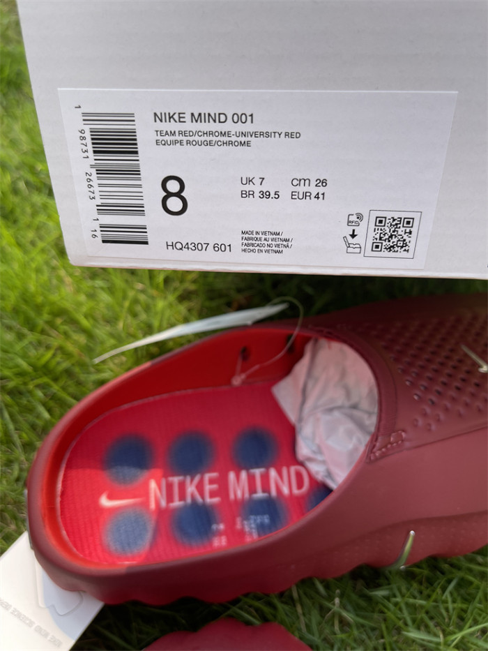 Nike Mind 001 Slide Team Red University Red