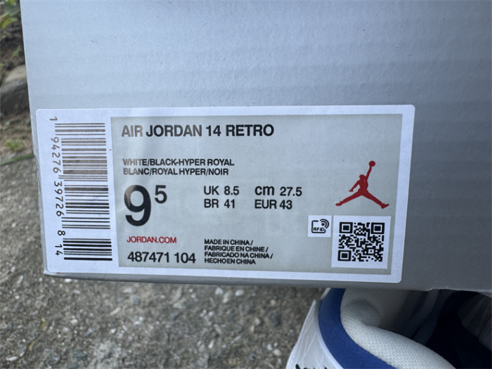 Authentic Air Jordan 14 retro  hyper royal