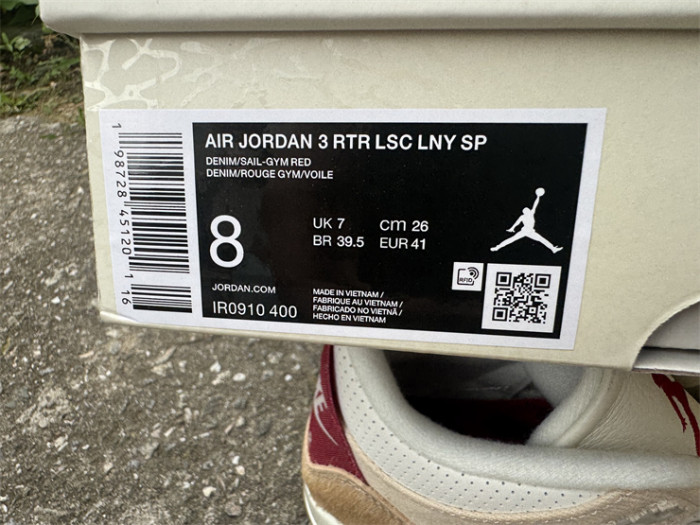 Authentic Jordan 3 Retro Levi’s Lunar New Year