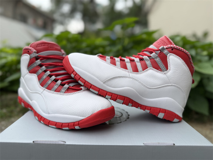 Authentic Air Jordan 10 Retro Red Steel