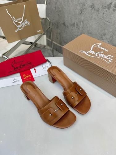 Christian Louboutin women slippers 1：1 quality-007
