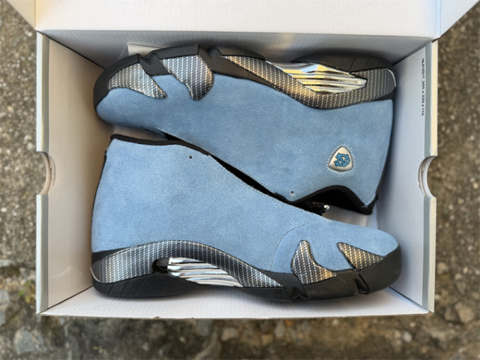 Authentic  Air Jordan 14 Howard PE Blue