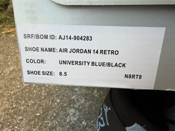 Authentic  Air Jordan 14 Howard PE Blue