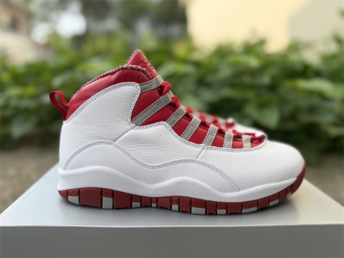 Authentic Air Jordan 10 Retro Red Steel