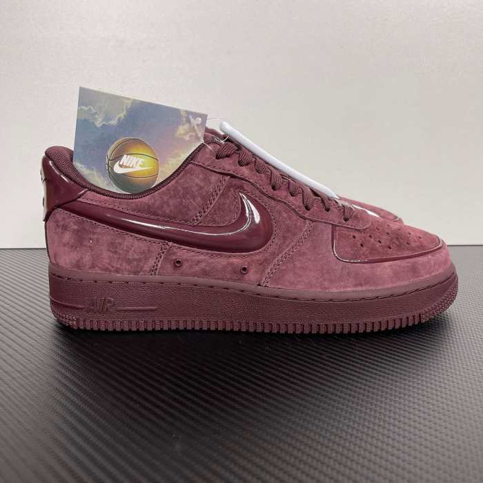 Authentic Nike Air Force 1 Low '07 Burgundy Crush