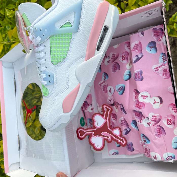 Authentic  Air Jordan 4 Retro Valentine's Day 2026